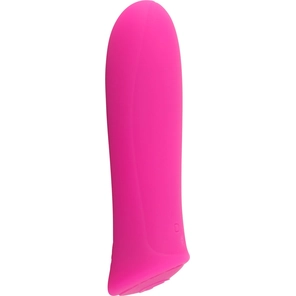  Розовый мини-вибромассажер Rechargeable Power 8,5 см 