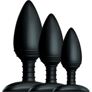  Набор из 3 черных анальных втулок NEXUS BUTT PLUG TRIO SET 