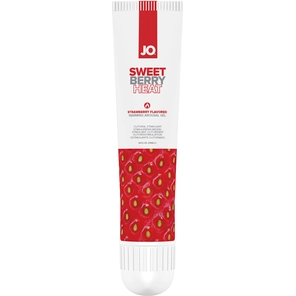  Стимулирующий клиторальный гель со вкусом клубники JO Sweet Berry Heat 10 мл 