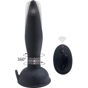  Черный анальный вибростимулятор Remote Control Anal Plug 17,5 см 
