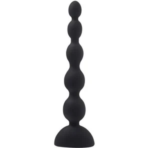  Черный анальный вибростимулятор Anal Beads L 21,5 см 
