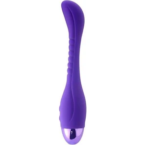  Фиолетовый вибратор INDULGENCE Slender G Vibe 21 см 