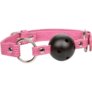  Кляп-шарик на розовых ремешках Tickle Me Pink Ball Gag 