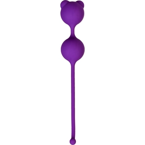  Фиолетовые вагинальные шарики A-Toys с ушками 