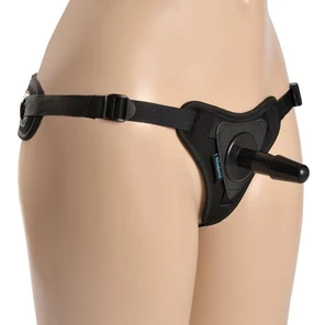  Черные трусики для страпона HARNESS Locker размера XS-M 