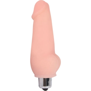  Телесный мини-вибратор Vibrator Mini 9,5 см 
