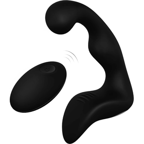  Черный вибромассажер простаты REMOTE BOOTY PLEASER 
