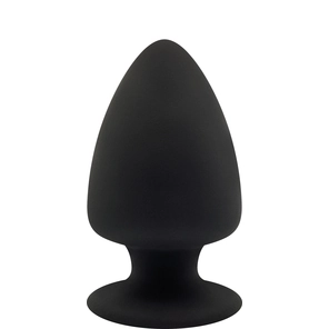  Черная анальная пробка PREMIUM SILICONE PLUG S 9 см. 
