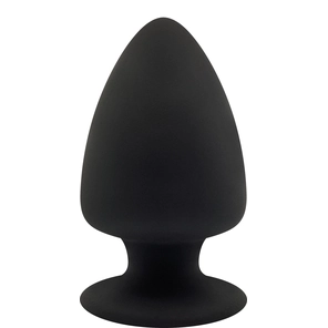  Черная анальная пробка PREMIUM SILICONE PLUG M 11 см. 