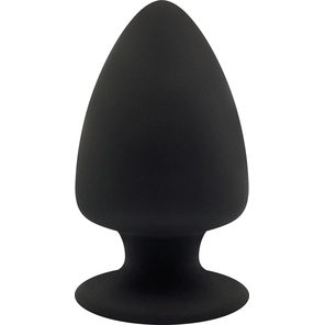  Черная анальная пробка PREMIUM SILICONE PLUG L 13 см. 