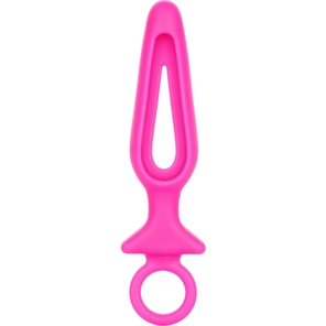  Розовая силиконовая пробка с прорезью Silicone Groove Probe 10,25 см 