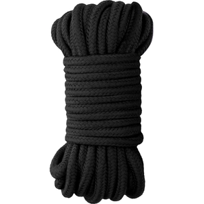  Черная веревка для бондажа Japanese Rope 10 м 