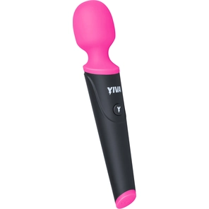  Розово-черный вибромассажер Yiva Power Massager 