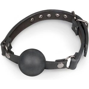  Черный силиконовый кляп-шар Easytoys Ball Gag With Large Silicone Ball 