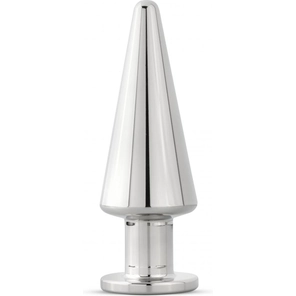  Серебристая анальная пробка Sinner Metal Pointy Buttplug 11,5 см 