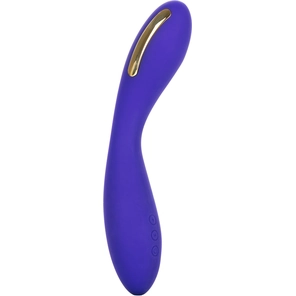  Фиолетовый вибратор с электростимуляцией Intimate E-Stimulator Wand 21,5 см 