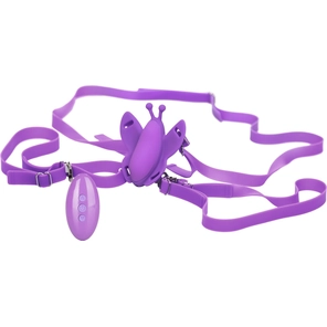  Фиолетовая вибробабочка на ремешках Silicone Remote Venus Butterfly 