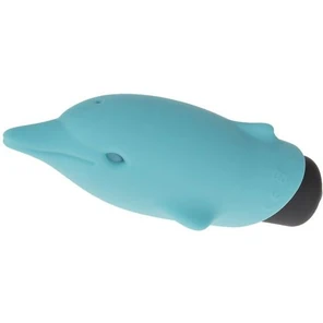  Голубой вибростимулятор-дельфин Lastic Pocket Dolphin 7,5 см 