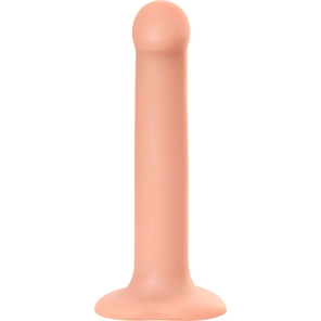  Телесный фаллос на присоске Silicone Bendable Dildo M 18 см 