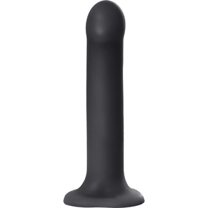  Черный фаллос на присоске Silicone Bendable Dildo L 19 см 