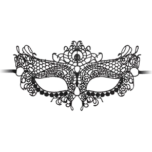  Черная кружевная маска на глаза Queen Black Lace Mask 