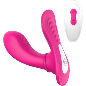  Ярко-розовый клиторальный стимулятор REMOTE PANTY G 