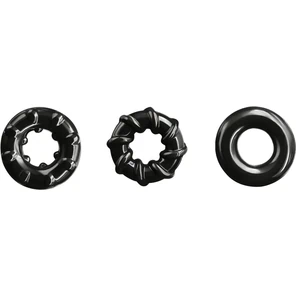  Набор из 3 черных эрекционных колец Dyno Rings 
