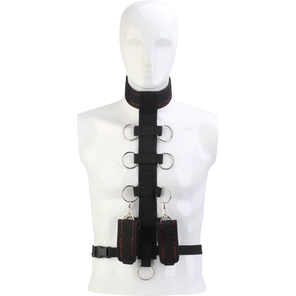  Черный шейный воротник и манжеты на запястья COLLAR BODY RESTRAINT 