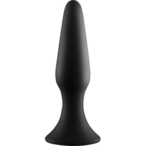  Черная анальная пробка METAL BALL BUTT PLUG 15 см 
