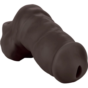  Чернокожий фаллоимитатор для ношения Packer Gear Ultra-Soft Silicone STP Packer 