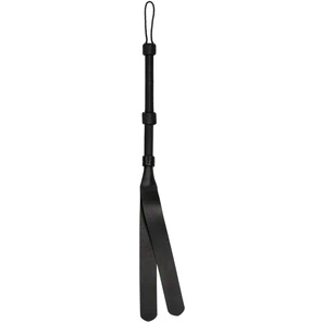  Черная шлепалка Heavy Duty Double Tailed Whip Flogger 79 см 