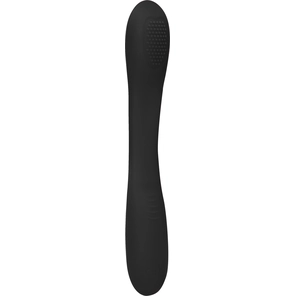  Черный двухсторонний вибратор Flex 21,5 см 