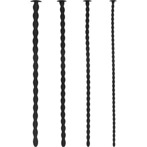  Набор из 4 стимуляторов уретры Silicone Spiral Screw Plug Set Advanced 