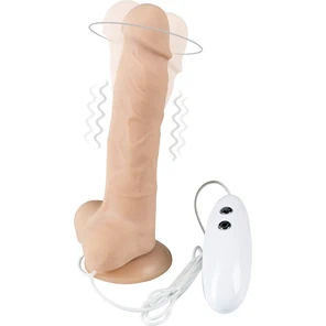  Телесный вибратор-ротатор на присоске Cesar Vibrator Rotator 17,5 см 