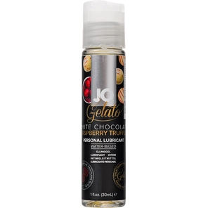  Лубрикант с ароматом трюфелей из белого шоколада и малины JO GELATO WHITE CHOCOLATE RASPBERRY TRUFFLE 30 мл 