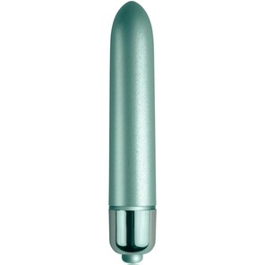  Зеленый мини-вибратор Touch of Velvet 10,3 см 