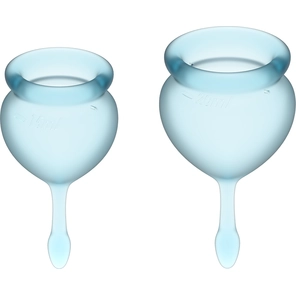  Набор голубых менструальных чаш Feel good Menstrual Cup 