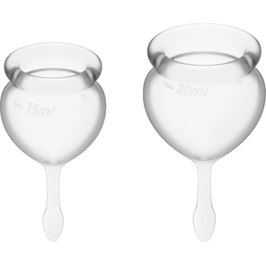  Набор прозрачных менструальных чаш Feel good Menstrual Cup 