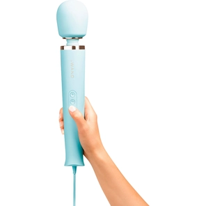  Голубой проводной вибромассажер Le Wand Sky Blue с 10 скоростями 