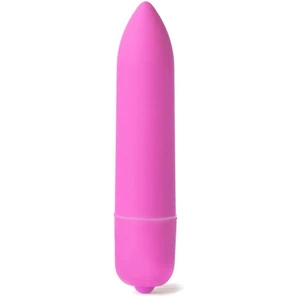  Розовая вибропуля X-Basic Long Bullet 10 speeds 9 см 