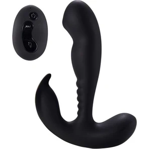  Черный стимулятор простаты Remote Control Prostate Stimulator with Rolling Ball 13,3 см 