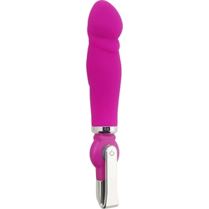  Розовый вибратор ALICE 20-Function Penis Vibe 17,5 см 