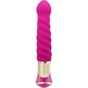  Ярко-розовый вибратор-ротатор ECSTASY Deluxe Charismatic Vibe 21 см 