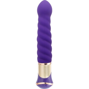  Фиолетовый вибратор-ротатор ECSTASY Deluxe Charismatic Vibe 21 см 