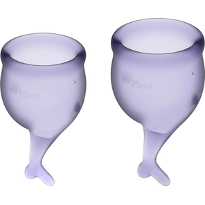  Набор фиолетовых менструальных чаш Feel secure Menstrual Cup 