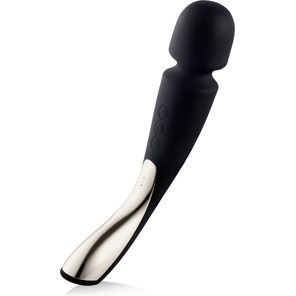  Черный вибромассажёр Lelo Smart Wand 2 Large 30,4 см 
