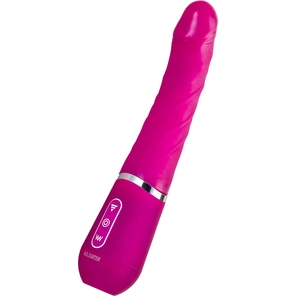  Розовый нереалистичный вибратор Ailighter Smart Telescopic Lover 27,1 см 