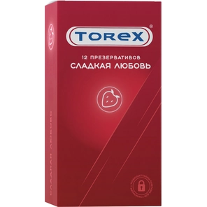  Презервативы Torex Сладкая любовь с ароматом клубники 12 шт 