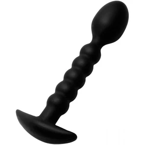  Черный ребристый стимулятор простаты Sojourn Slim Ribbed Prostate Stimulator 12,1 см 