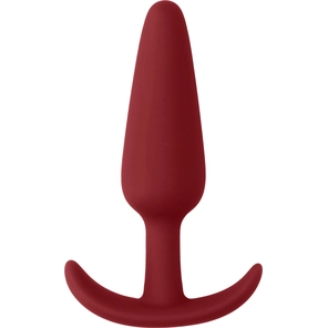  Красная анальная пробка для ношения Slim Butt Plug 8,3 см 
